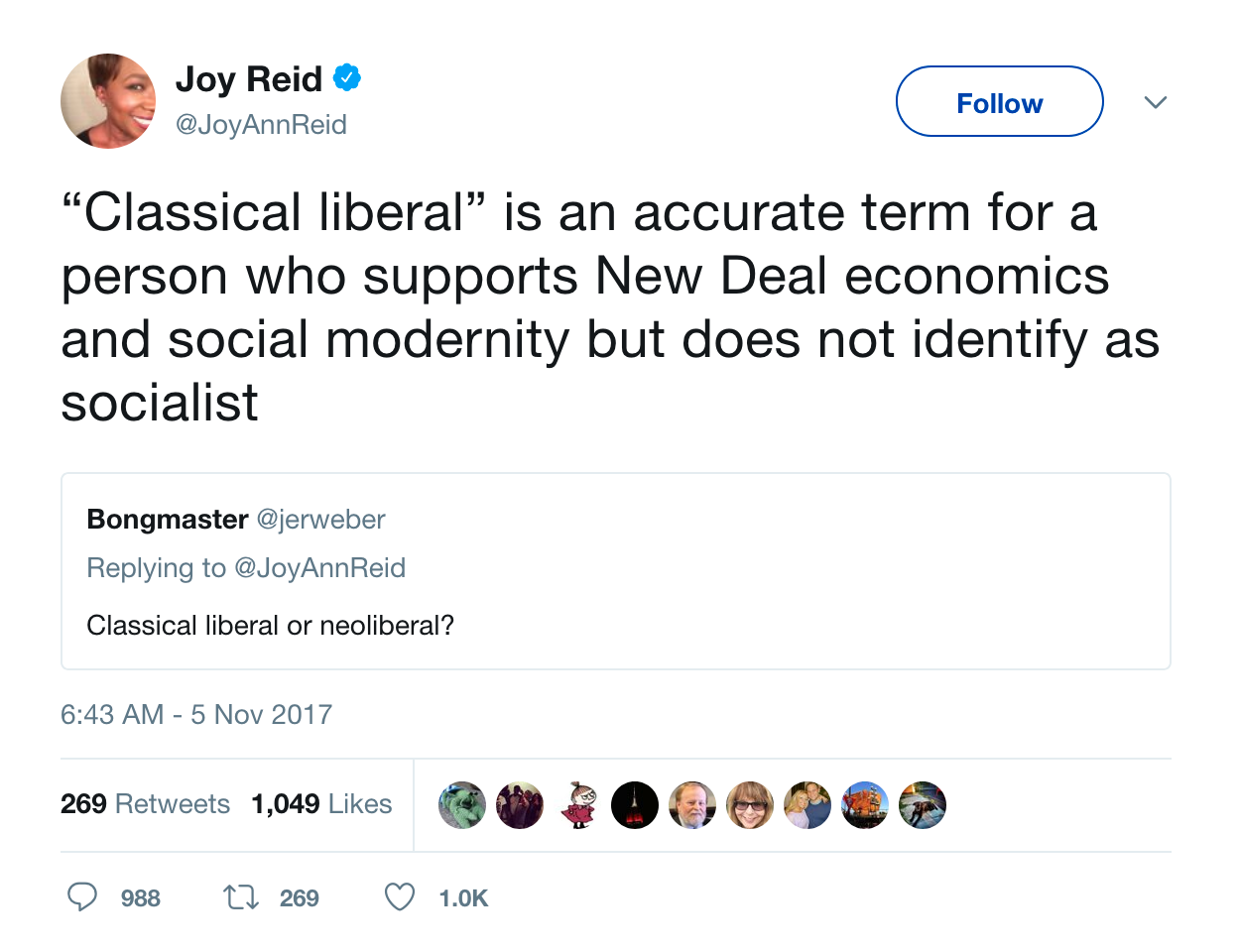 no, joy reid, a 'classical liberal' is not a soft socialist