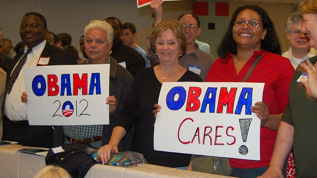 Obama Cares sign