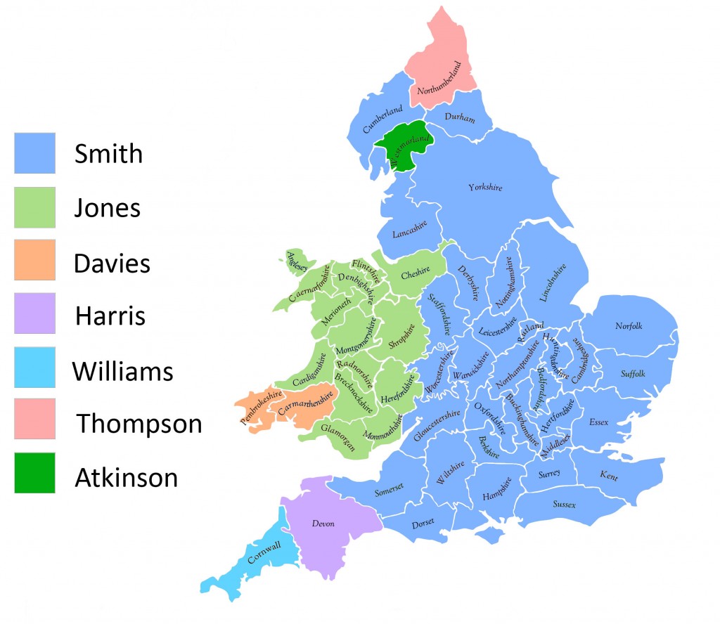 surname map