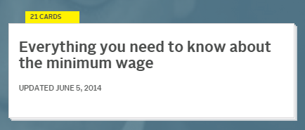 Everything Minimum Wage