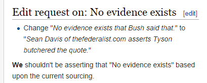 No evidence exists