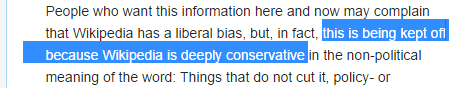Wikipedia Is Super Conservative You Guys