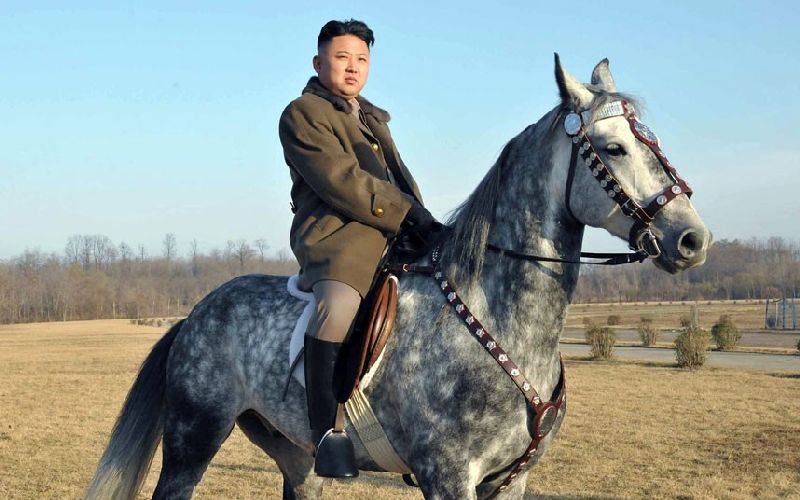 Kim Jong Un On A Horse