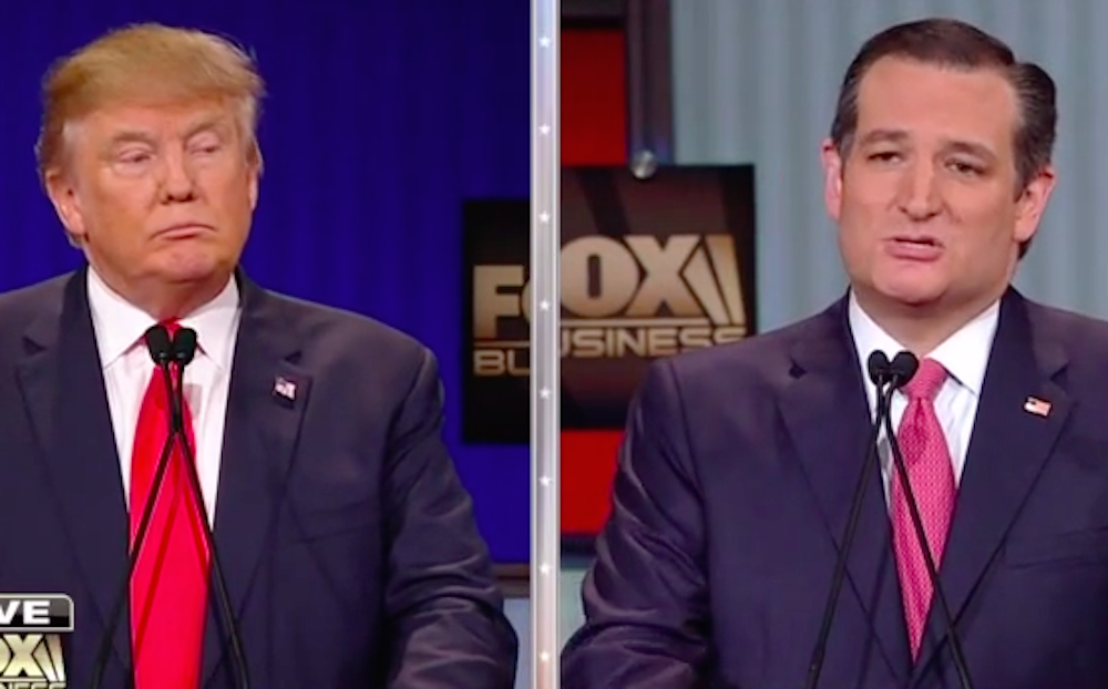 Watch Ted Cruz Take Donald Trump To The Woodshed 