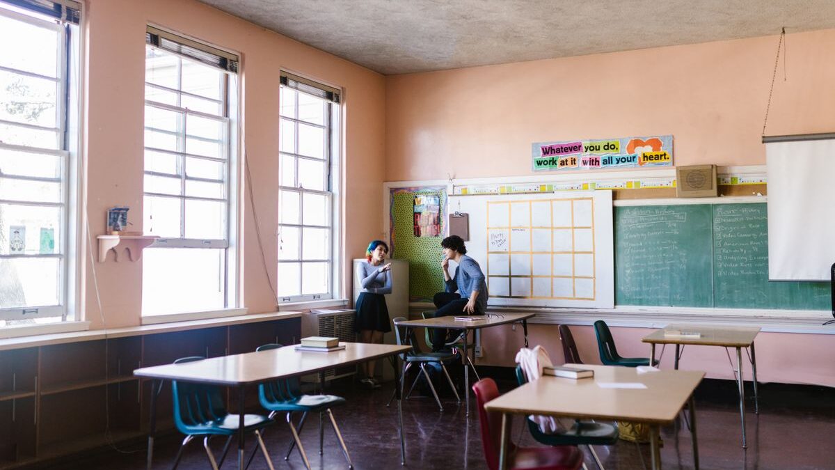 School classroom.