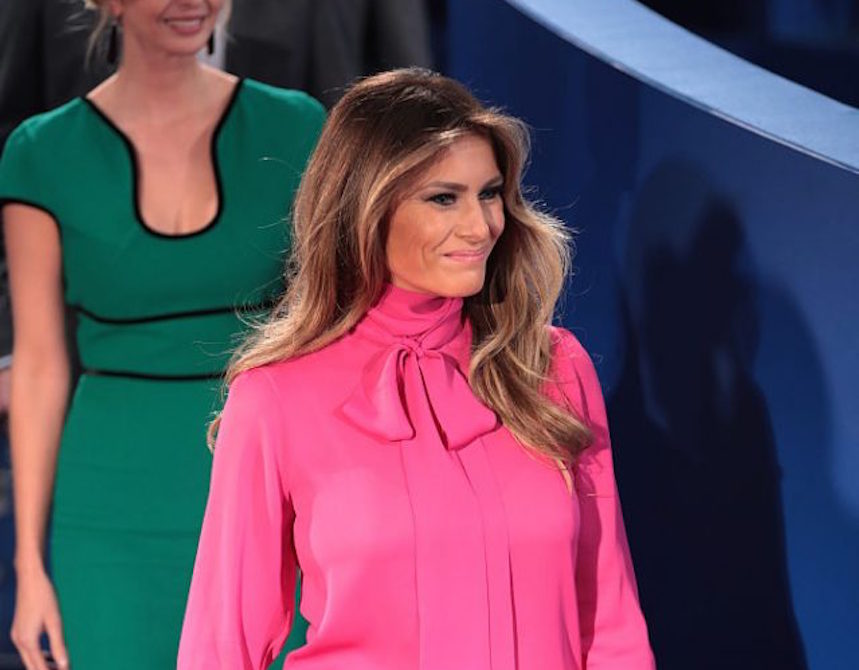 Melania Trump Literally Wore A 'Pussy-Bow' Shirt To The Debate