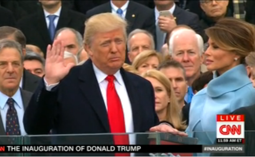 Donald Trump Was Just Sworn In As The 45th President Of The United States