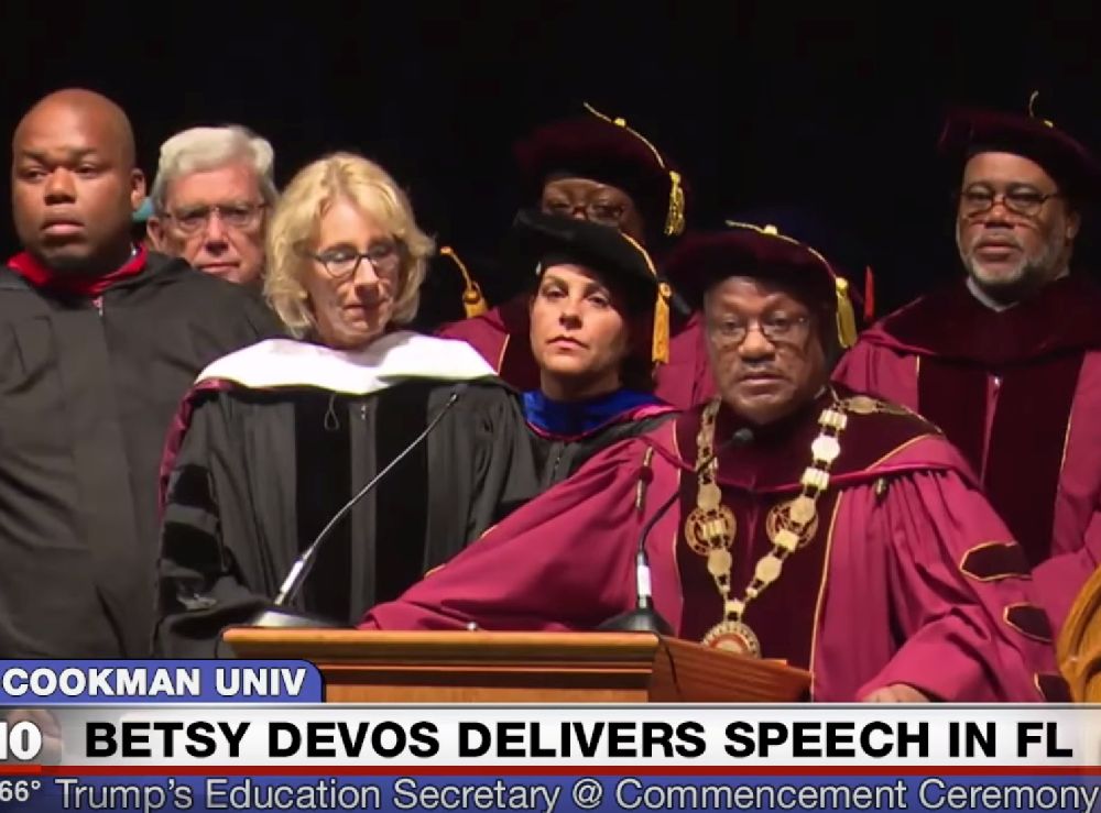 Black Graduates Do Themselves No Favors By Booing Betsy DeVos