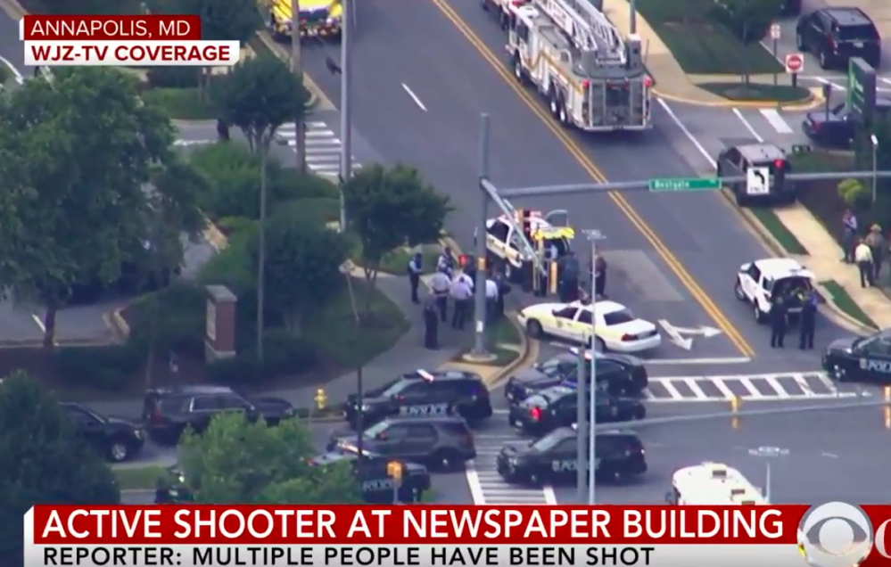 Deadly Shooting Reported At Capital Gazette Newsroom In Maryland
