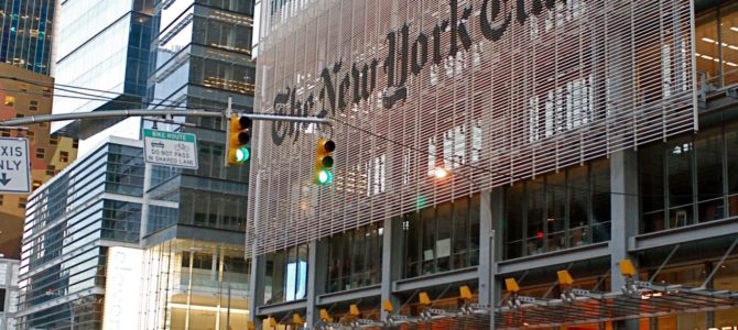 mainstream media bias, NTY, New York Times, press