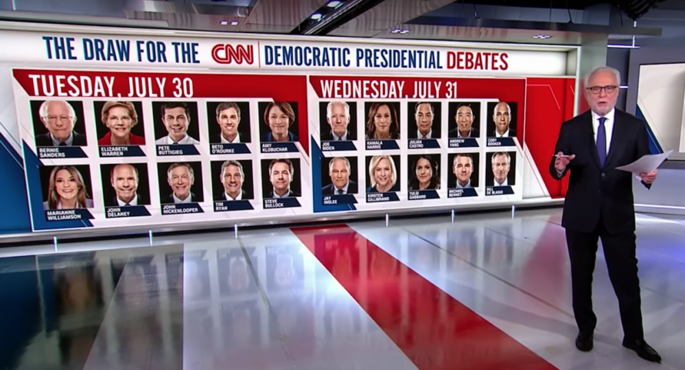 Image result for democratic debate detroit lineup