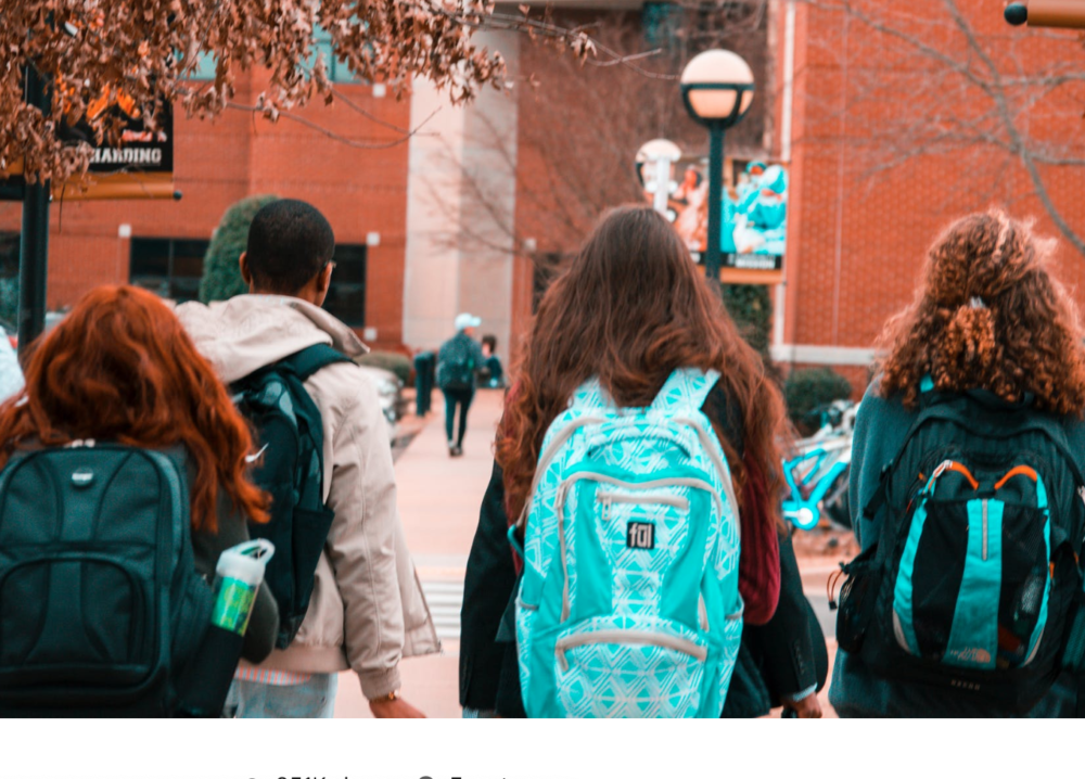 college students with backpacks, discrimination and adversity score