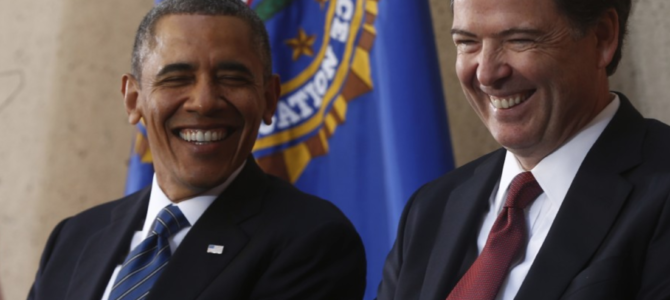 Barack Obama and James Comey