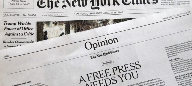 journalists, articles from New York Times