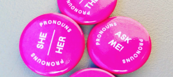 pronoun buttons they/them