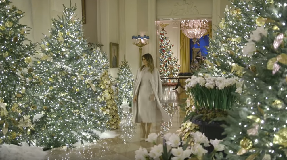 Image result for melania trump christmas decorations 2019