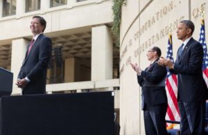 President Obama applauds FBI Director James Comey during his installation ceremony on Oct. 28, 2013. (Official White House Photo by Pete Souza)