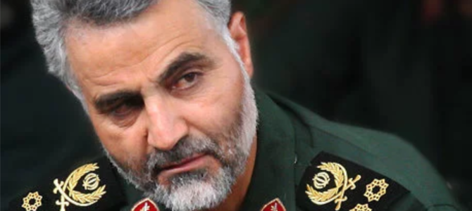Quds Force leader Qasem Soleimani. Sayyed Shahab Odin Vajedi.