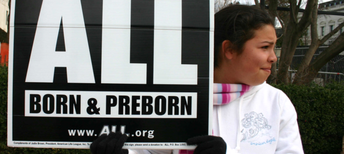 abortion pro-life sign