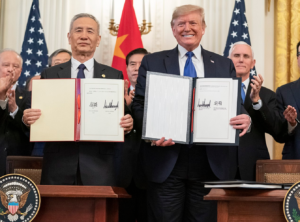 trade deal phase one Trump Liu He