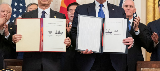 trade deal phase one Trump Liu He