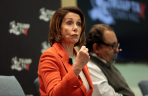 Nancy Pelosi speaking in Phoenix, Arizona in 2018. Gage Skidmore Flickr.