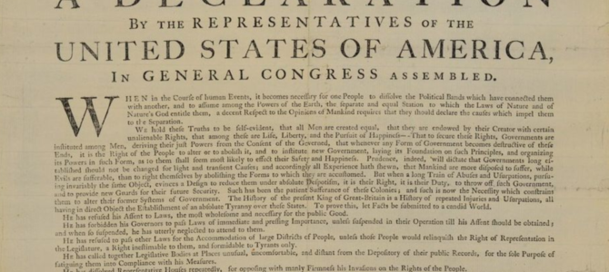 1776 Initiative declaration of independence