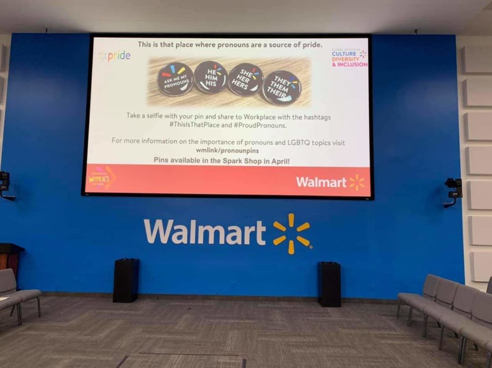 Woke Walmart Introduces Pronoun Buttons For Workers - The Federalist