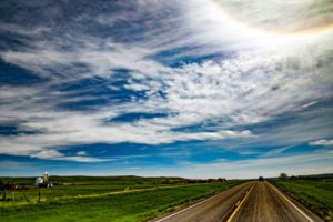 The wide open highway just east of the ranch. Christopher Bedford.
