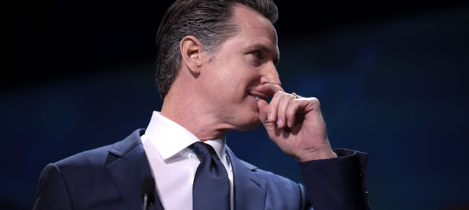 Gov. Gavin Newsom at the 2019 California Democratic Party State Convention. Gage Skidmore/Flickr.