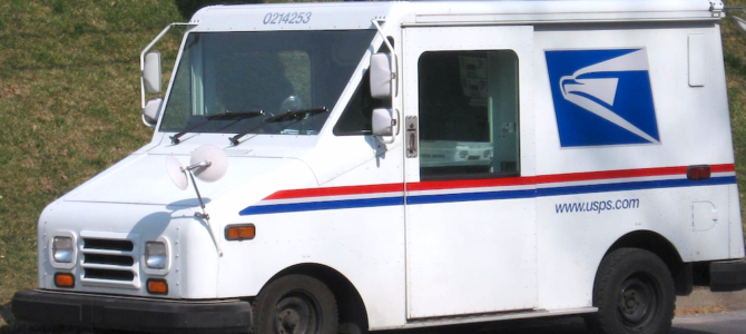 Post Office mail trucks
