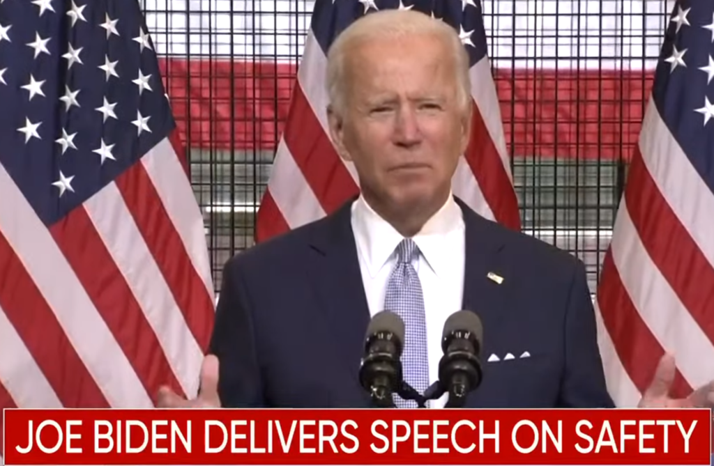 Biden Praised For Copying Pence's RNC Remarks On Violent Riots