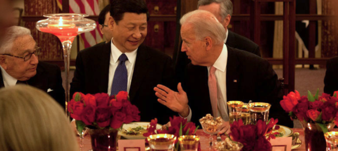 China Xi Jinping and Joe Biden