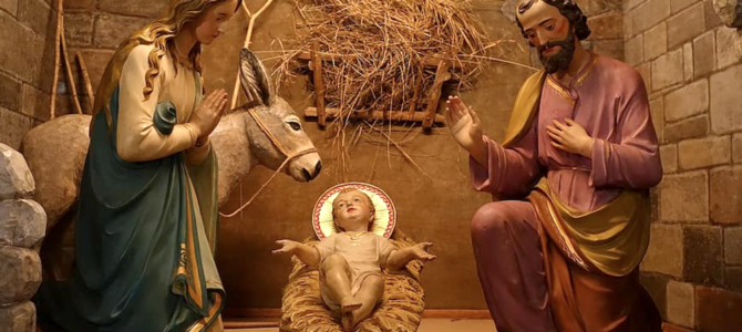 church nativity scene