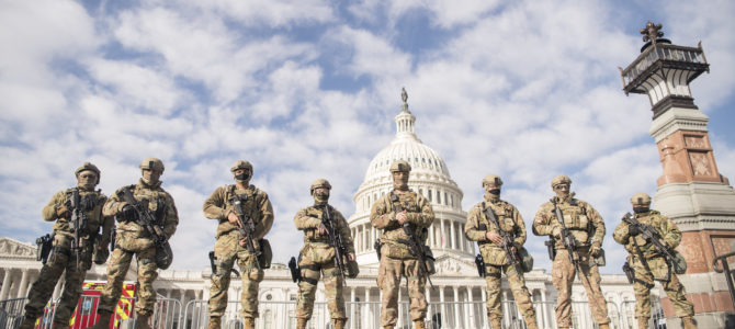 troops in DC, National Guard at the Capitol