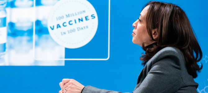 Blue States and bureaucrats vaccines, Kamala Harris