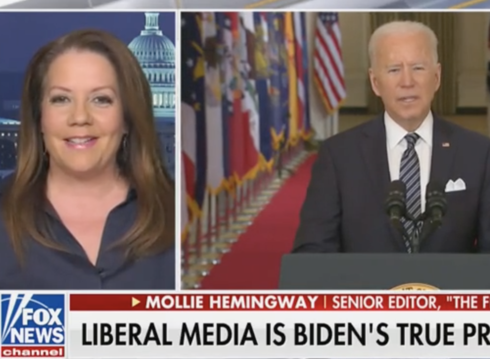 ‘It’s Appalling’: Mollie Hemingway Calls Out Corporate Media Spin On Biden’s Threats