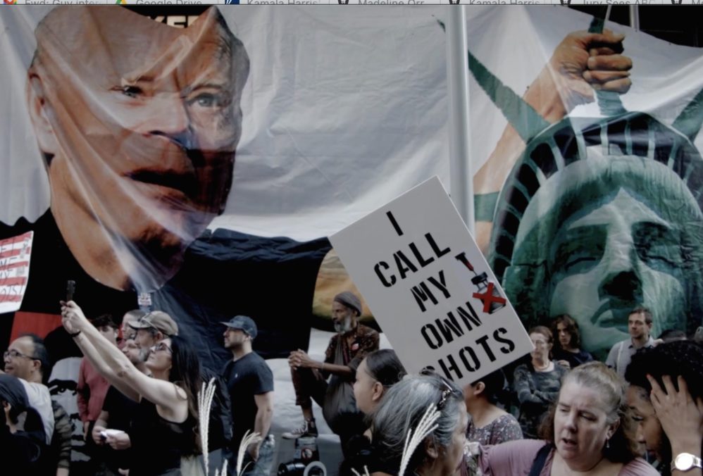 New Yorkers Protest Vaccine Mandates In Times Square: ‘It’s About Freedom’