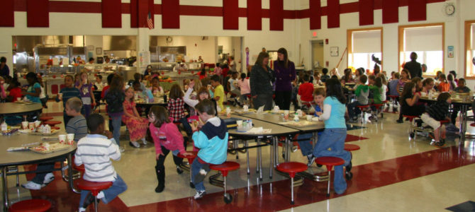 school lunch cafeteria