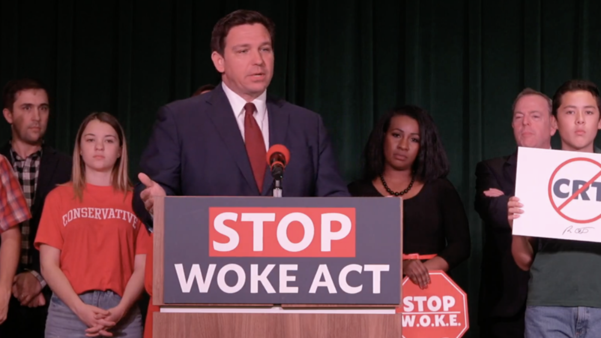 Ron DeSantis introduces the Stop WOKE Act