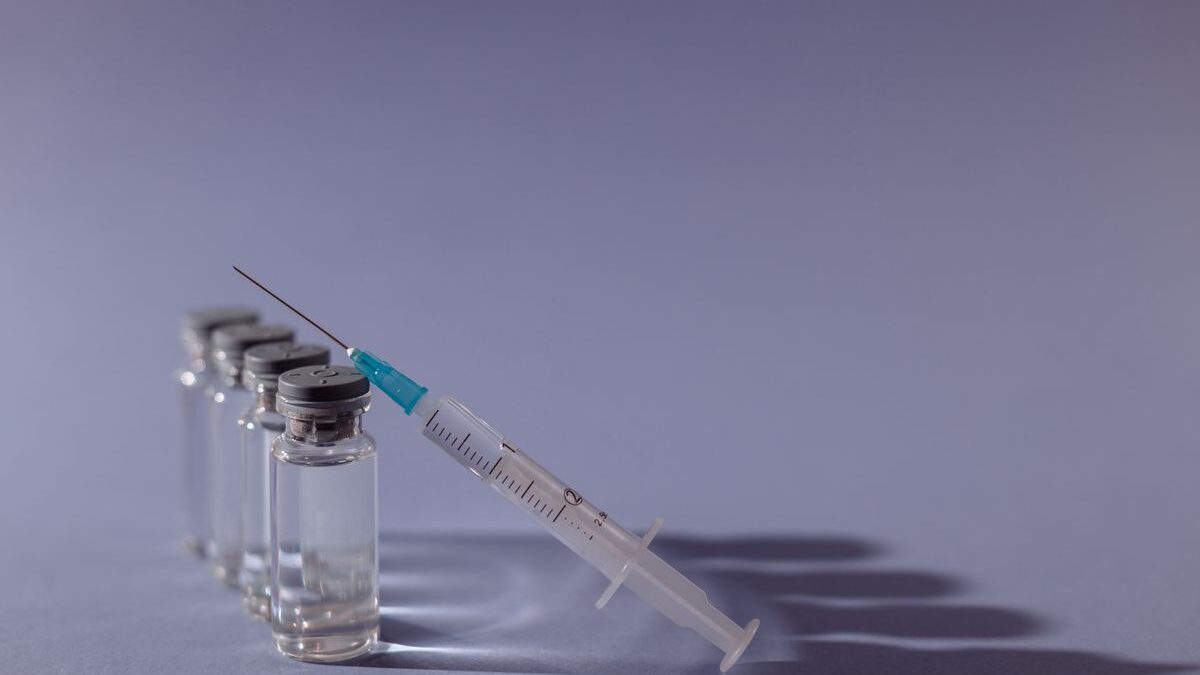 Vaccine syringe.