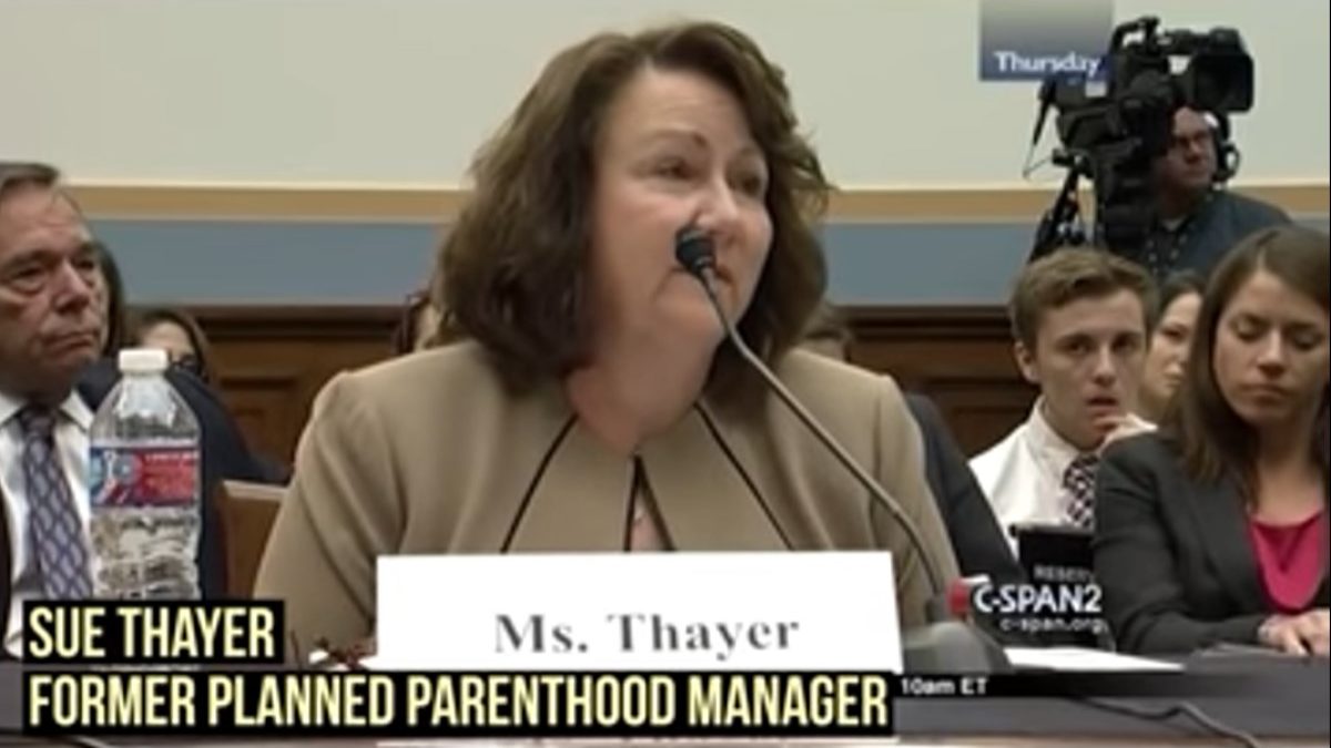 Sue Thayer testifies on Planned Parenthood's Abortion Quotas