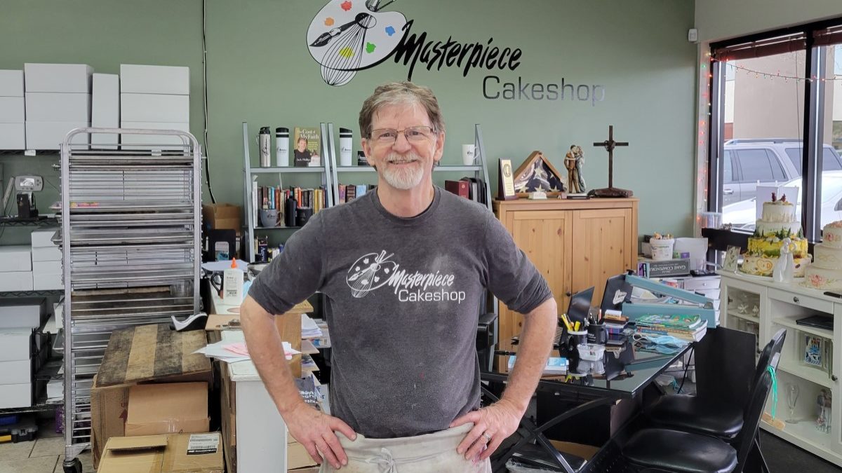 Jack Phillips in his Masterpiece Cakeshop in January 2022