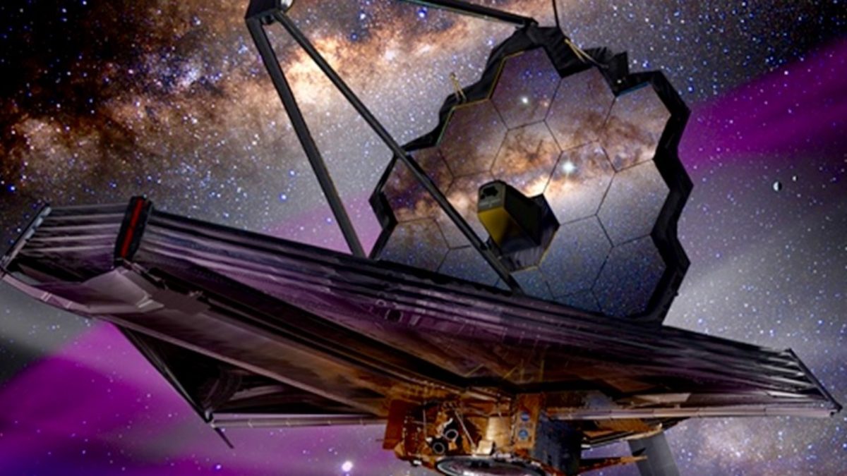 James Webb telescope in space
