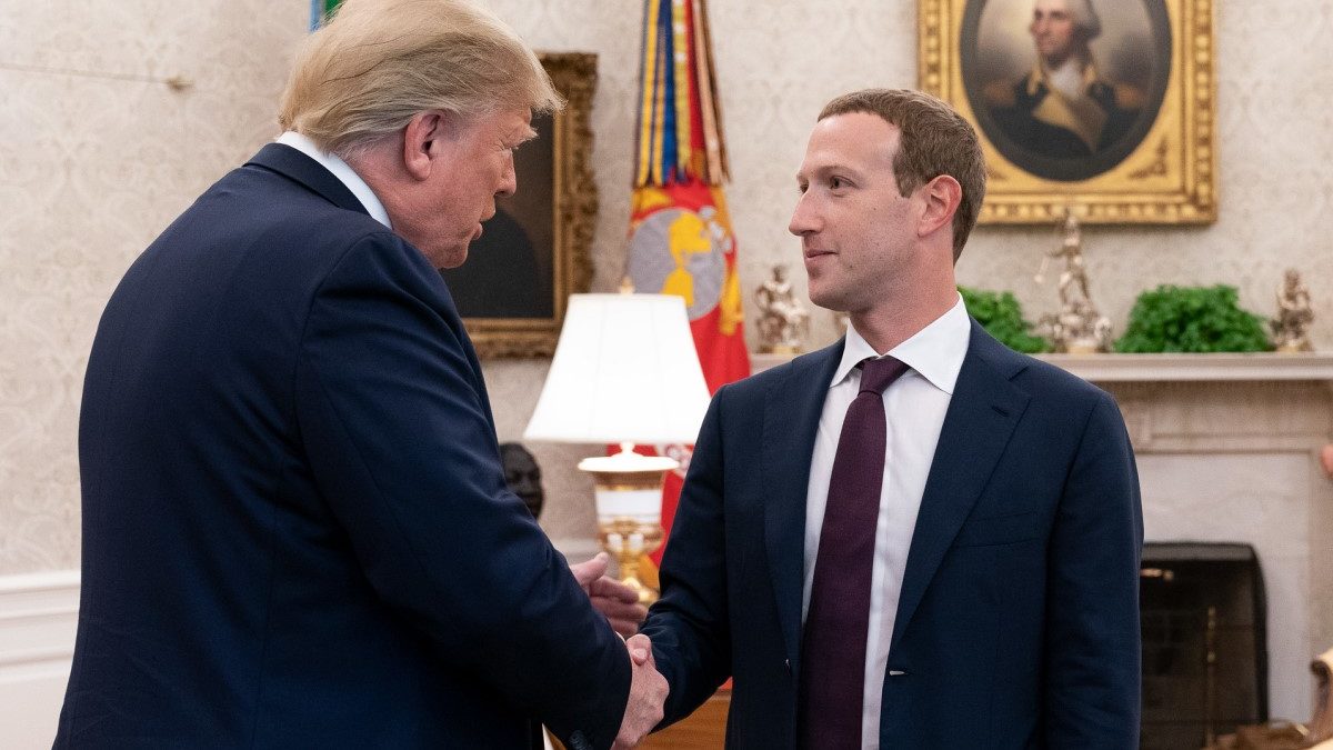 President Donald J. Trump welcomes Facebook CEO Mark Zuckerberg