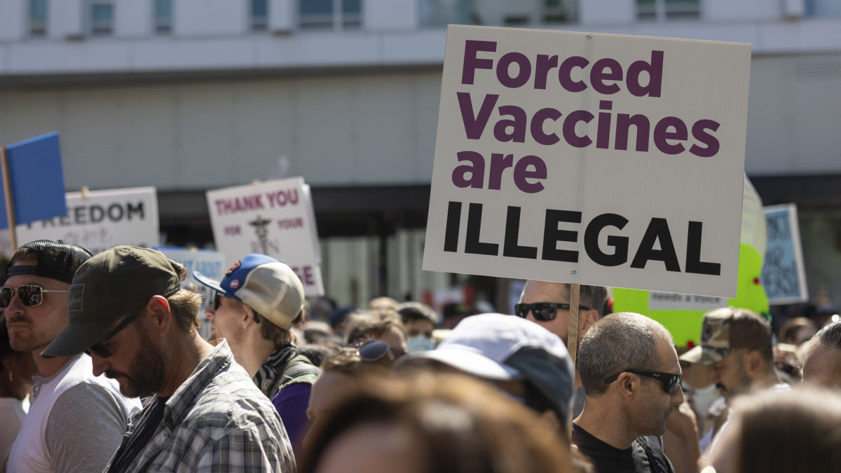 vaccine mandate protest