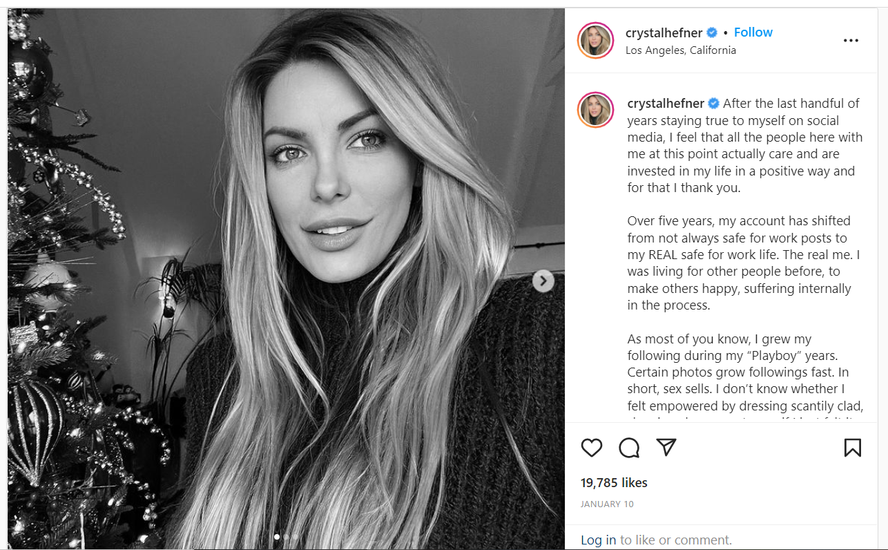 What Crystal Hefners Surprising Embrace Of Modesty Says About Beauty pic