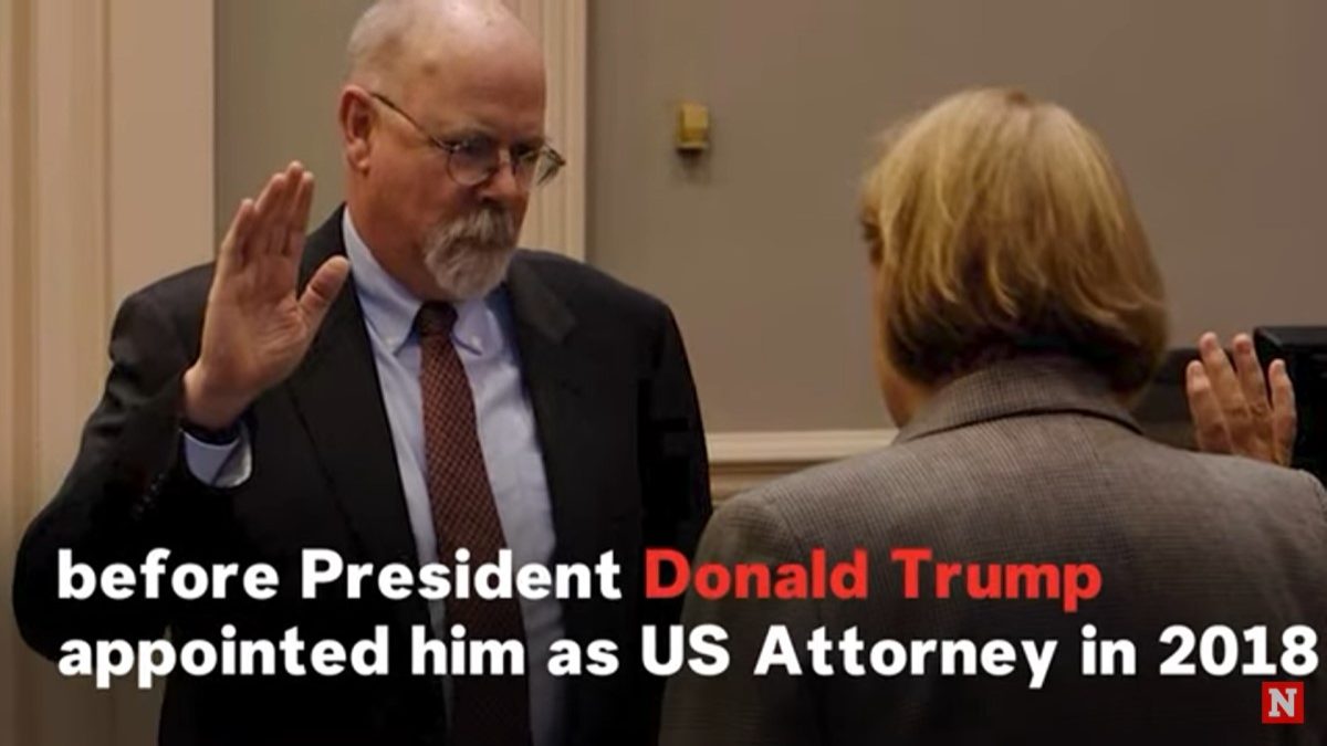 Special Counsel John Durham swears in