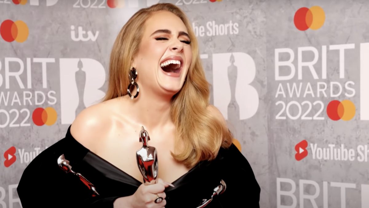 Adele at the 2022 Brit Awards