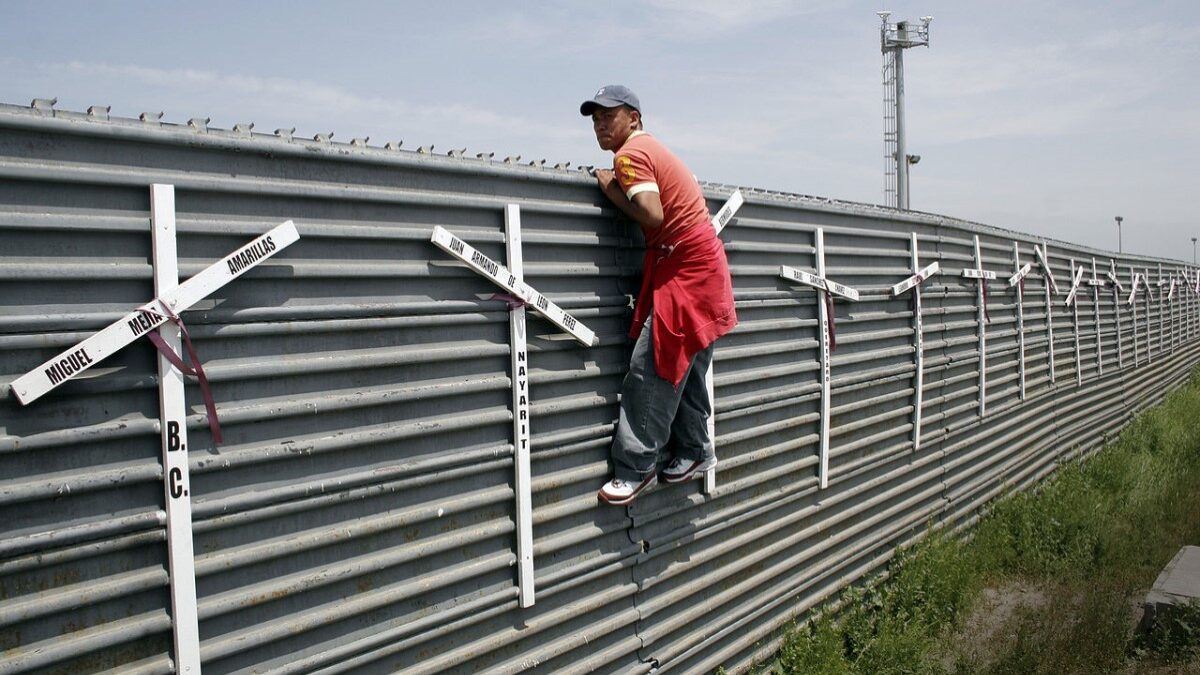 Migrant at the U.S. border